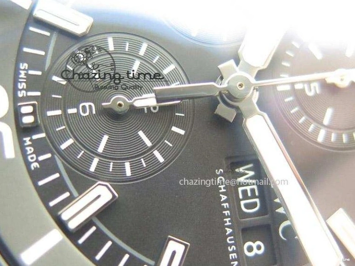 MIROTIME 0314 Classic Aquatimer Chrono IW376803 V6F 1:1 Best Edition Black Dial On SS Bracelet A 7361